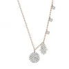 Meira T 14K Rose Gold & Pavé Diamond Hand Charm Necklace