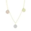 Meira T 14K Tri-Tone Gold & Diamond Disc Necklace