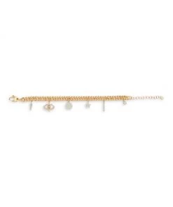 Meira T 14K Gold & Diamond Charm Bracelet