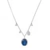 Meira T 14K White Gold, Diamond & Kyanite Necklace