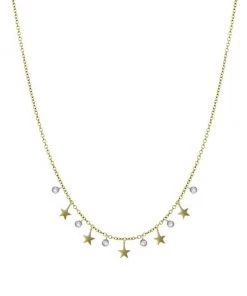 Meira T 14K Yellow Gold & Diamond Star Charm Necklace
