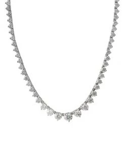 Meira T 14K White Gold & Diamond Tennis Necklace