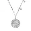 Meira T 14K White Gold Diamond Disc Pendant Necklace