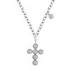 Meira T 14K White Gold & Diamond Cross Pendant Necklace