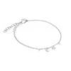 Meira T 14K White Gold & Diamond Moon & Star Charm Bracelet