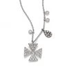 Meira T Diamond & 14K White Gold Cross Necklace