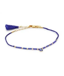 Meira T Goldtone & Enamel Beaded Evil Eye Charm Bracelet