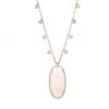 Meira T 14K Rose Gold, 14K White Gold, Pink Opal & Diamond Pendant Necklace