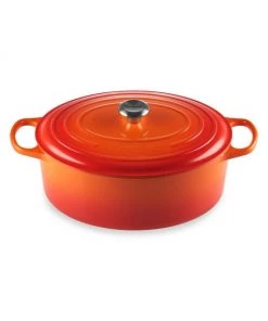 Le Creuset 9.5-Quart Signature Cast Iron Oval Dutch Oven Oyster 10 Le Creuset 9.5-Quart Signature Cast Iron Oval Dutch Oven Oyster -Le Creuset And Meira T Sales unnamed file 97